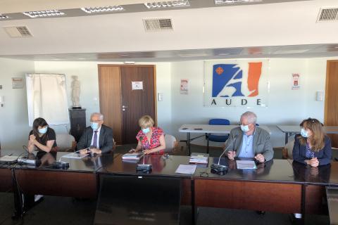Signature du contrat pluriannuel d'objectifs et de moyens entre le département de l'Aude et l'afdaim-adapei 11 et l'apajh 11
